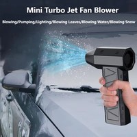 Mini ventilateur à jet portable, 4 vitesses, souffleur turbo, technologie sans fil, soufflage violent, dépoussiéreur d'air pour voiture, nettoyeur sans balais