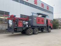 Foreuse de puits d'eau montée sur camion de 500 m, entièrement hydraulique, à moteur diesel, en promotion