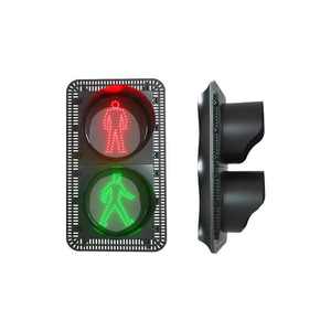 Feux de circulation piétonnière personnalisés en matériau PC/ABS, 300 mm, haute luminosité, lampe de signalisation LED pour les rues, les routes, les passages zébrés - Product Image 1