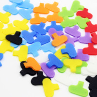 Etiquettes de câbles autocollantes Dansky en nylon écologique, multicolores, personnalisables, avec boucle auto-agrippante pour la gestion des câbles