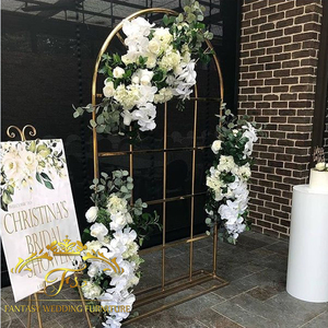 Đám Cưới Tưởng Tượng Đồ Nội Thất Vàng Thép Không Gỉ Đám Cưới Chỉnh Backdrop - Product Image 5