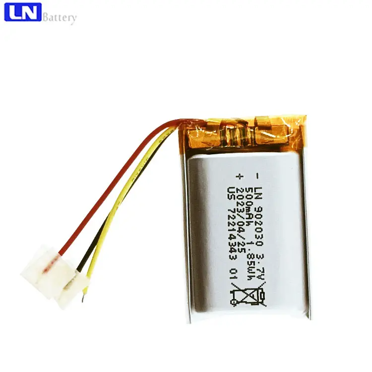 Eco-Friendly Low Price Rechargeable LN902030 500mAh 3.7v 3.7 volt lithium polymer battery