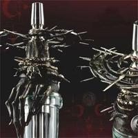 Chicha moderne en verre givré à la main de luxe, à tuyau unique, portable, coffret cadeau de voyage