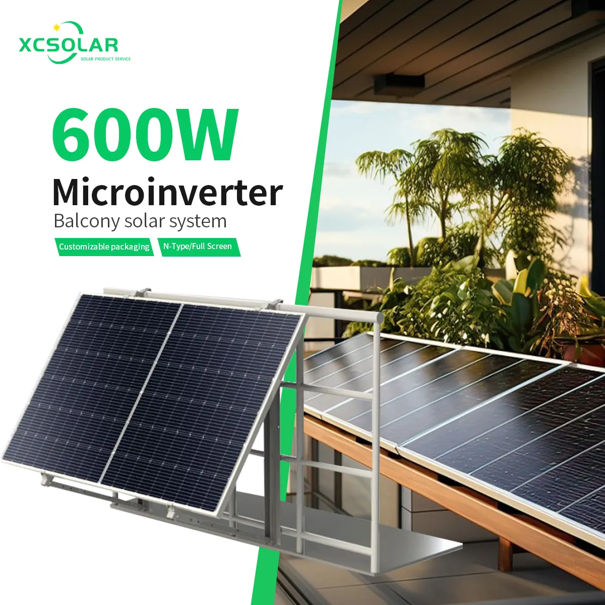 Năng lượng mặt trời bảng điều khiển năng lượng điện năng lượng 800W núi Châu Âu treo Kit 200W tấm linh hoạt hệ thống micro Inverter 600W ban công năng lượng mặt trời