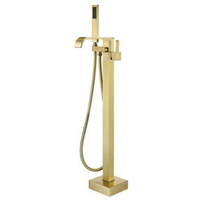 Rubinetto per <span class=keywords><strong>vasca</strong></span> <span class=keywords><strong>da</strong></span> bagno moderno in ottone massiccio, stile pioggia, nero opaco lucido, per hotel e ville - Vendita calda online - Product Image 3