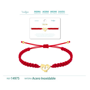 Bracciale Charm Cotigo Destiny Thread in Acciaio Placcato Oro con Delfino, Accessorio di Moda, Lunghezza 11cm - Product Image 1