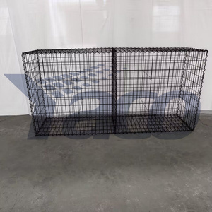 Gabions en treillis métallique galvanisé noir soudé pour mur de soutènement - Product Image 3