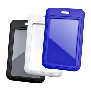 NOVISON Best Selling Double-Sided Transparent PS Material Waterproof Work Badge Sleeve <b>ID</b> Case <b>Tag</b> Holder Office School - Product Image 2