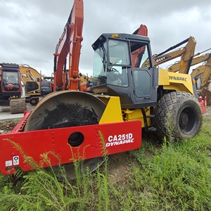 รถบดอัดล้อเดี่ยว Dynapac CA251D ของสวีเดน น้ำหนัก 9.75 ตัน เครื่องยนต์ Deutz/Cummins ระบบไฮดรอลิกเต็มรูปแบบ สภาพดี - Product Image 5