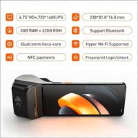 Caisse enregistreuse tout-en-un Hot Summi V3 multi-touch 6,75 pouces avec lecteur NFC pour supermarché et point de vente