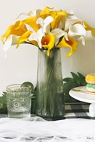 Bunga Calla Lily Tunggal Berkualitas Tinggi Gaya Modern Multiwarna Buatan Ramah Lingkungan Dapat Didaur Ulang Laris Manis untuk Thanksgiving Natal