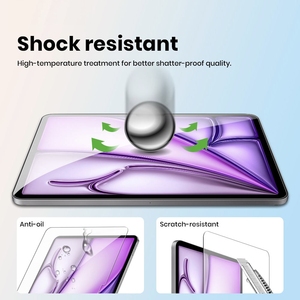 Protection d'écran en verre trempé de qualité supérieure pour iPad 10.9 12.9, anti-rayures, dureté 9H, sans bulles, installation facile, fabriqué en usine OEM - Product Image 3