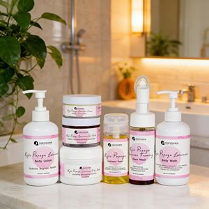 Etiqueta Privada Personalizada, MOQ 100 Piezas, Serie Corporal con Aroma a Papaya y Ácido Kójico, Cuidado Facial y Corporal, Hidratante y Revitalizante para la Piel - Product Image 1