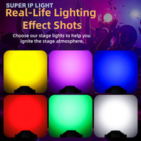 Luz LED Par Can RGBW de 280W 15~60 °   Lente Ajustable Activada por Sonido para Fiestas, Bodas y Escenarios