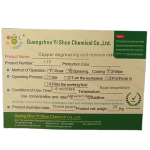 Yishun-eliminador de óxido y aceite para plata y cobre <span class=keywords><strong>Ag</strong></span> Cu, abrillantador de aleación, agente desengrasante de Metal - Product Image 5