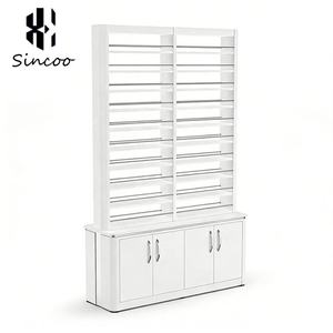 Manufacturer Custom Modern Wood Powder Stand <b>Nail</b> Polish Wall Mounted Display Cabinet Rack for <b>Nail</b> Table - Product Image 5