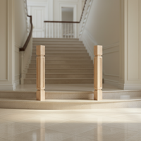 Piliers en bois massif, balustres, colonnes décoratives sculptées de luxe pour escaliers traditionnels, grandes colonnes romaines, poteaux de balustre, colonnes à tiges