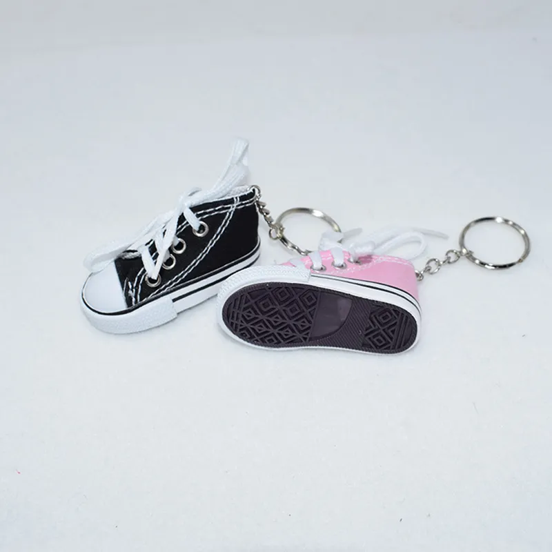 soft pvc canvas Basketball Shoe key chain Mini sports sneakers silicon key chain 3d