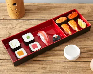 Japon Bento kutusu 3 bölmesi japon gıda kabı suşi yemek kabı japon Bento kutusu