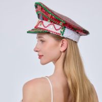 Chapeau de Capitaine Steampunk à Strass à Faible MOQ, Chapeau de Pirate avec Logo Personnalisé, Idéal pour la Nuit de Santo Antônio et la Nuit des Sardines Grillées