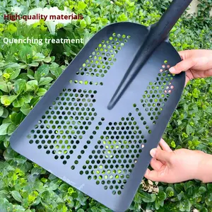 Pala de jardín hueca engrosada perforada de grado Industrial transfronterizo agarre antideslizante para maíz cacahuetes arena suelo carbón tamizado - Product Image 3