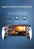 Console de jeu portable X9, écran clair de 5,5 pouces, système Linux, 1500 mAh, consoles de jeux vidéo rétro classiques, prise en charge de la sortie TV AV