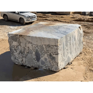 Marbre blanc argenté naturel, design moderne, Calacatta pour comptoir de salle de bain d'hôtel, surface polie - Product Image 4