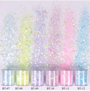 YMJ New Non tossico Bulk Craft Opal luccica Body Glitter Crystal Chunky Mix Glitter per Nail Art resina altre forniture per le vacanze 1kg - Product Image 3