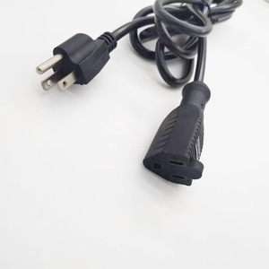 Nema Extension Cord 1 Outlet 15A PVC Wire <b>Home</b> Appliance Use - Product Image 4