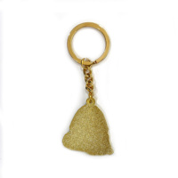 Boucle de chien en métal avec logo personnalisé Petite médaille mignonne Porte-clés des fabricants 3D Porte-clés animal émaillé