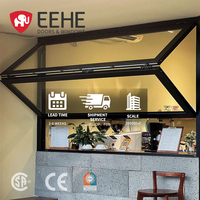 Eehe Fenêtre pliante en aluminium à usage intensif Fenêtres de villa en verre trempé à isolation thermique et multi-panneaux résistantes aux intempéries
