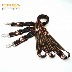 Plana poliéster <span class=keywords><strong>barato</strong></span> personalizado Tarjeta de Identificación/mosquetón de cuerda con Logo - Product Image 2