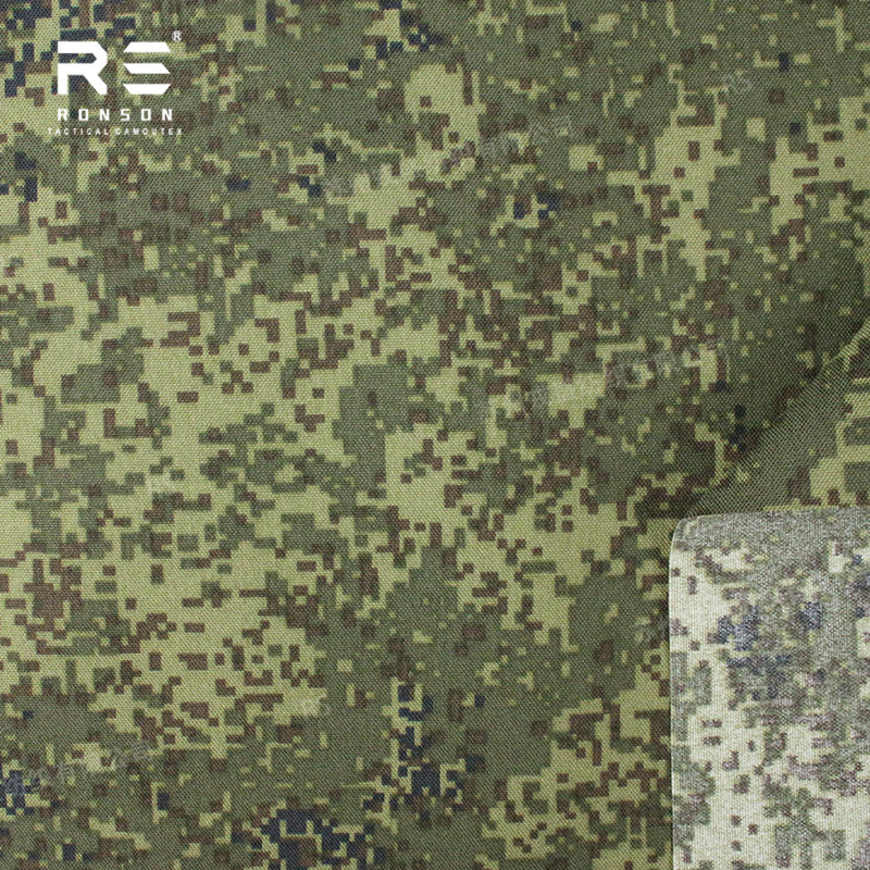 Russia EMR Pixel Camouflage NIR Treated 500D Nylon Cordura Printed Oxford Fabric PU Coated Waterproof Tactical Gears for Bags