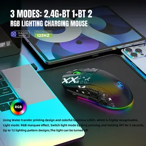 2.4g usb वायरलेस rgb बैकलाइट रिचार्जेबल गेमिंग माउस के लिए कंप्यूटर दाहिने हाथ अभिविन्यास - Product Image 2