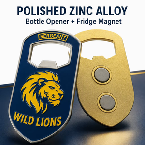 Abridor de Botellas de Cerveza <span class=keywords><strong>Personalizado</strong></span> de Aleación de Zinc, Imán para Refrigerador, Abridor de Botellas de Metal Esmaltado 2D 3D con Logotipo, Letra o Marca Personalizada - Product Image 2