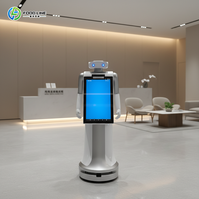 Large Screen Interactive Intelligent Service Robot Reception Explanation Dialogue Hotel Welcoming Robot