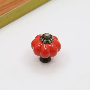 Decorative Colorful Pumpkin <strong>Ceramic</strong> Drawer <strong>Knob</strong> Handle Cabinet Door Pull Handle <strong>Ceramic</strong> Pumpkin <strong>Knobs</strong> - Product Image 5