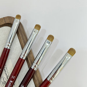 Pincel para Arte de Uñas Francés con Mango de Madera, Pelo Kolinsky, Pluma para Puntear, Logotipo Personalizado para el Mercado de EE. UU. y Europa - Product Image 1