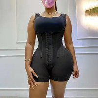Ropa de alta compresión para mujer, elevador de glúteos, postoperación, columna vertebral, etapa 2, Faja colombiana, moldeador de cuerpo con huesos de acero
