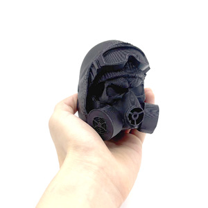 Cache-roue de remorque Stalker Gas Mask, capuchon de crochet de remorque en plastique imprimé en 3D, ornement d'art moderne - Product Image 3