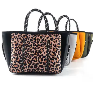 Nuovo stile vendita calda personalizzato in Neoprene Tote piccola borsa impermeabile morbido donne borse in Neoprene borse femminili personalizzazione