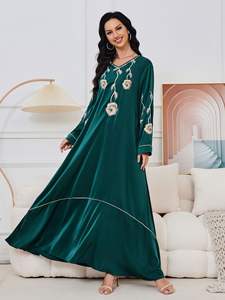 Abaya Caftan Galabeya donne egittane ricamato Jilbab <span class=keywords><strong>abiti</strong></span> da Jelbab musulmani arabici <span class=keywords><strong>abiti</strong></span> Khaleeji Jalabiya per islamiche - Product Image 5