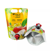 Pochette Doypack avec impression en héliogravure pour huile d'olive, tequila, bière de 1L à 5L, avec valve Vitop et conception jetable