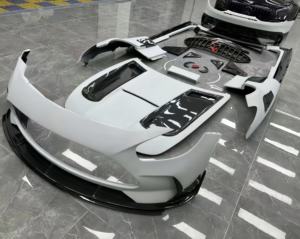 Kit de carrocería completo de la serie <span class=keywords><strong>Black</strong></span> de fibra de carbono seca Real para <span class=keywords><strong>Mercedes</strong></span> Benz AMG GT GTS <span class=keywords><strong>GTR</strong></span>, actualización a la edición <span class=keywords><strong>Black</strong></span> <span class=keywords><strong>Series</strong></span> - Product Image 2