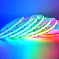 Bandes lumineuses intelligentes RGBIC adressables WS2811 12/24V Bandes lumineuses LED flexibles 10mm Tira De Luz Led découpable Bande lumineuse LED Cob