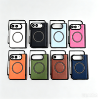 Étui de téléphone portable de luxe en PU antichoc pour Ultra Fold Cover, design étoile Spring Link, support magnétique (14 Plus 13 Pro)