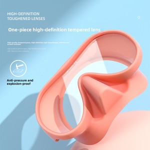 Ensemble de masques de plongée anti-buée haute brillance pour enfants lunettes de natation à grand cadre avec protège-nez équipement de lunettes de plongée - Product Image 3