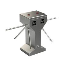 Mecanismo de Torniquete Trípode con Software de Reconocimiento Facial para Gimnasios, Acero Inoxidable, Anti-Seguimiento, Protección IP55