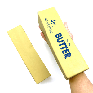 Giocattolo Gigante in PU a Forma di Burro, Morbido e a Lenta Risalita, <span class=keywords><strong>Giocattoli</strong></span> Mochi, Blocco di Burro Quadrato Giallo con Stampa Latte, Alimenti Simulati - Product Image 4