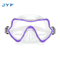 Masque de plongée pour adultes de haute qualité personnalisé de la marque JYF, casque de plongée avec verres en verre trempé